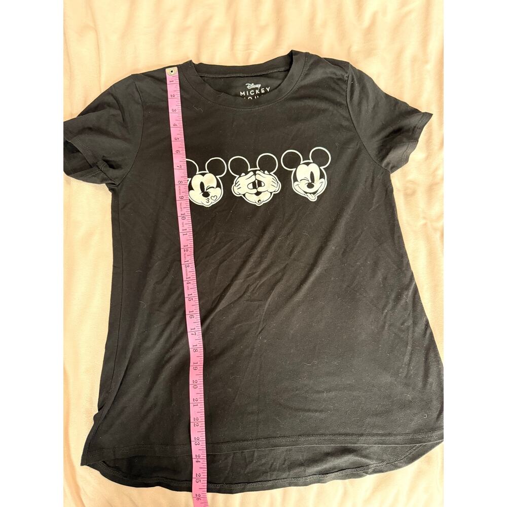 Disney Short Sleeve Black Mickey Mouse T Shirt Size Medium - Picture 7 of 7